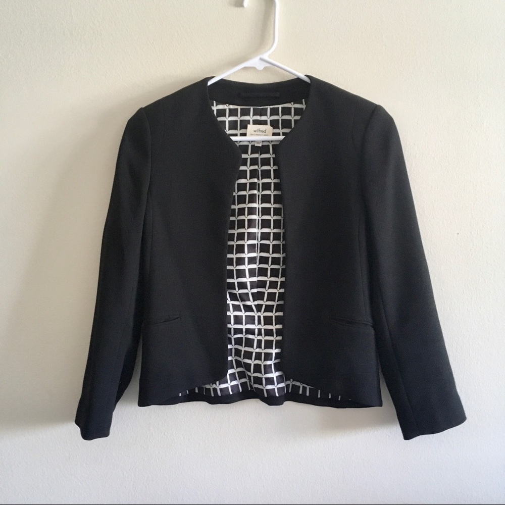 Aritzia Wilfred Cropped Blaser